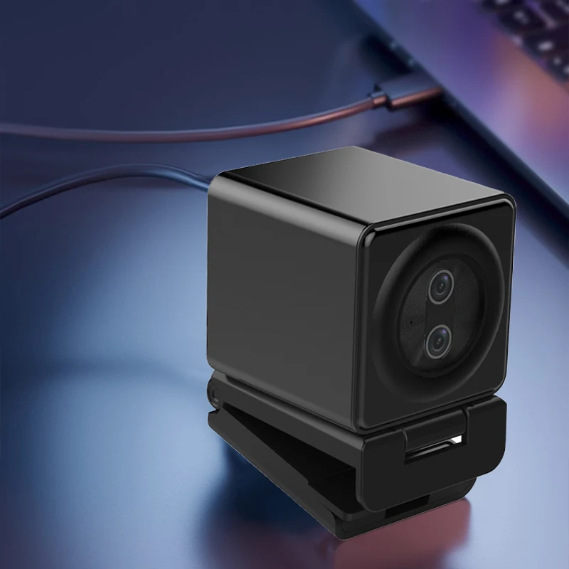Webcam 12MP 4K 30fps Dual Lens USB With Microphone Auto focus 20X Zoom Living Stream Camera For Youtube pc webcam pc web camera computer camera