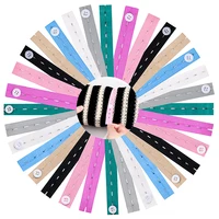 10-50pcs Elastic Bands Nylon with Button Hole Elastic Webbing DIY Craft Sewing Garment Trousers Accessories Organizers 2