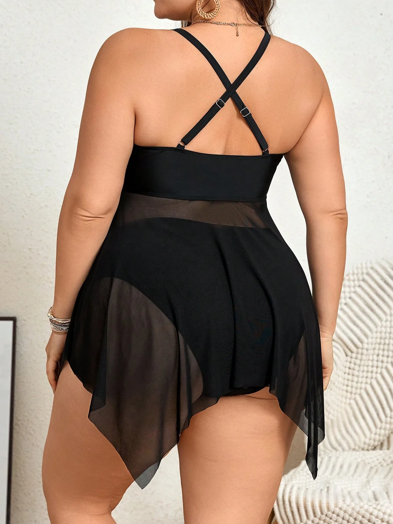 Traje de bano talla grande corte brasileno