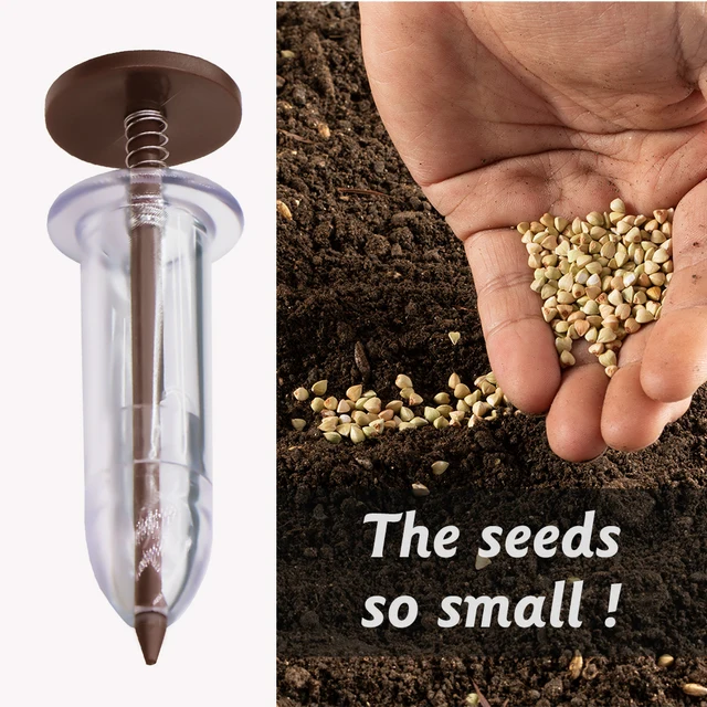 Mini Sower Hand-held Garden Sowing Supplie Tool Spring Flower Gardening Vegetable Seeding Dispenser Syringe Seeder Light Compact 3