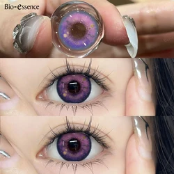 Bio - Essens 2pcs Multi - Colored Halloween Cosplay Contact Lenses in Pink and Red (Cardcaptor Purple)