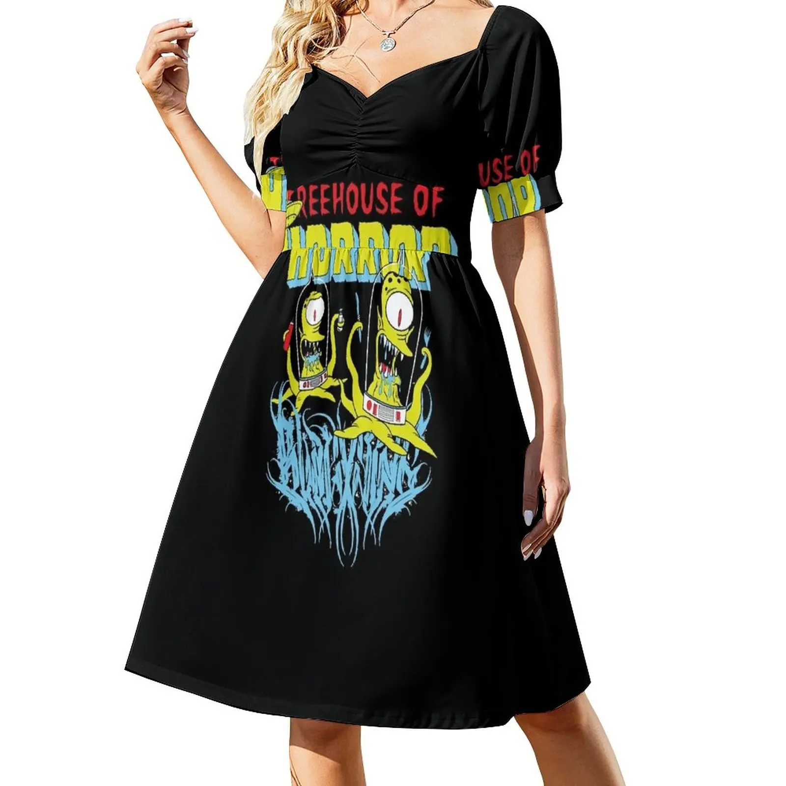 

Treehouse of Horror Kang and Kodos Sleeveless Dress Woman clothes Dress for girls