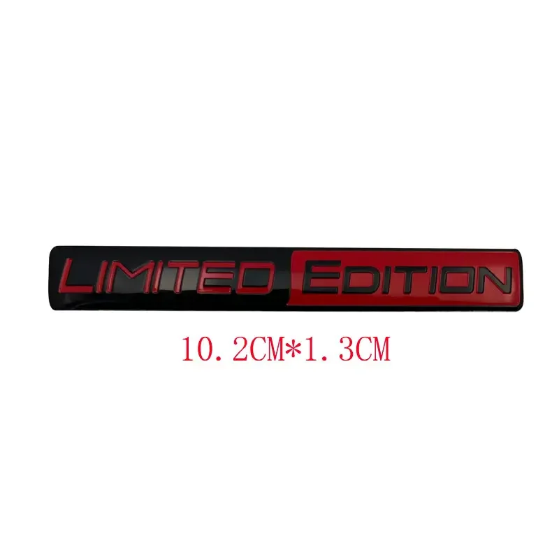 Black Limited Edition 3D Metal Racing Sport Emblem Badge - Sleek and Stylish Car or Motorcycle Accessory Sticker
