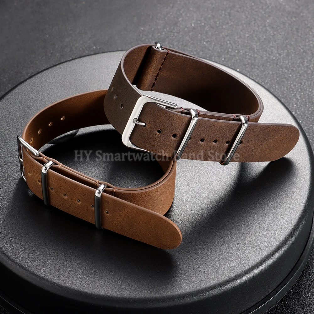 Leather Watch Strap – Universal Cowhide Wristband Replacement Bracelet