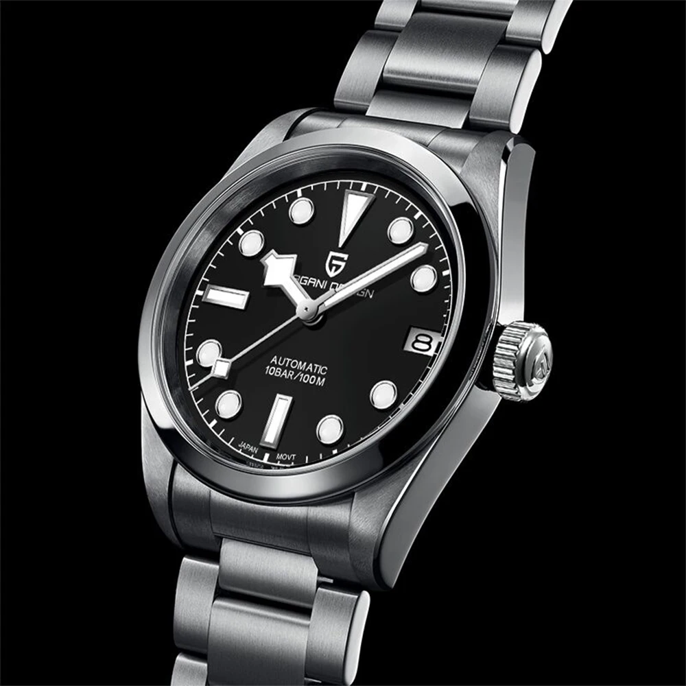 PAGANI DESIGN Men 기계식 손목 시계 36mm Explore Climbing Series 패션 커플 스포츠 시계 사파이어 럭셔리 자동식 시계