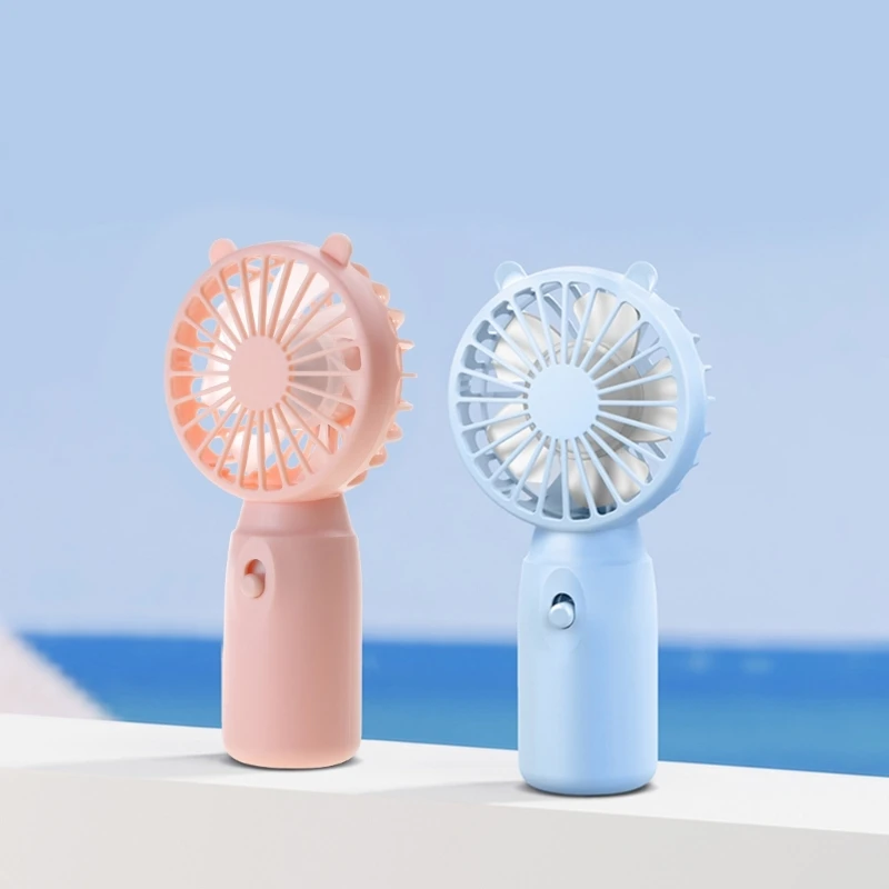 Handheld Mini Fan AA-Battery Powered Super Mute Home Office Cooling Fan
