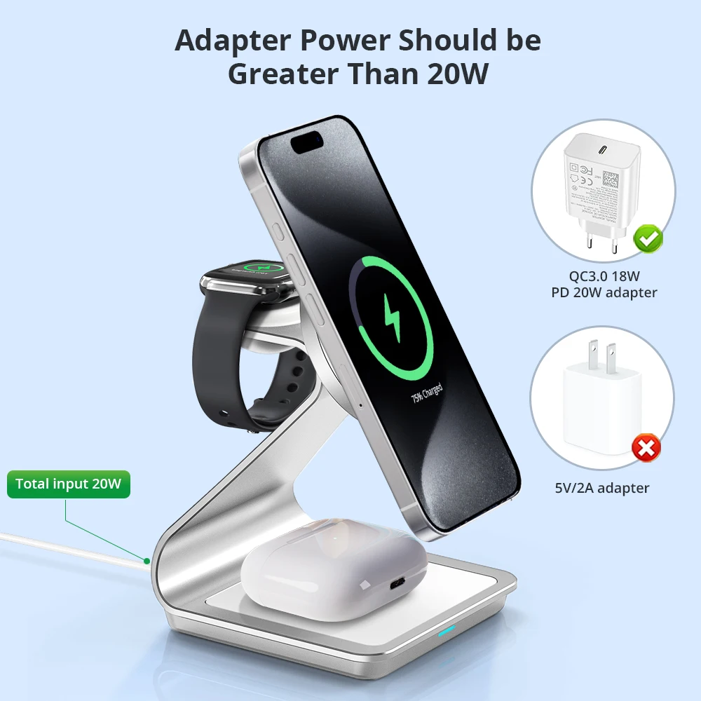 3-in-1 Magnetic Wireless Charger 6