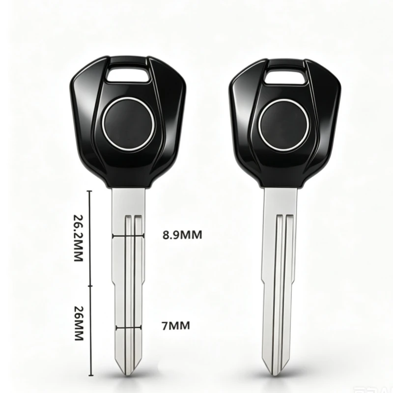 혼다 CB400/750/900 CBR600/1000/1100/1300 F4/I/F5용 탈부착 가능한 오토바이 키 칩, 미가공 키 설치 가능