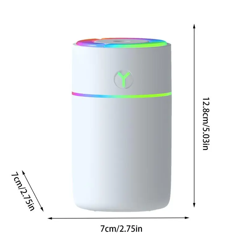 Car Humidifier Portable Small Colorful Air Humidifier Car Air Diffuser Water Cup Shape Stylish For During Travel