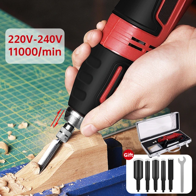 50W Woodworking Engraving Machine Set Woodworking Electric Carving Knife  Chisel Knife Carving Chisel Wood Carving Tool With Box - AliExpress