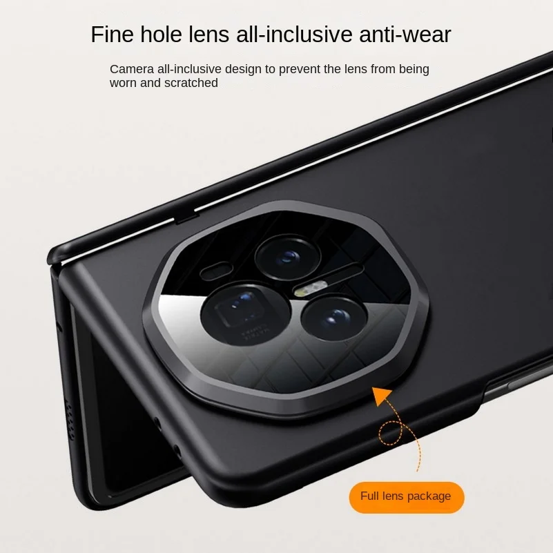 Ultimate Privacy Tempered Glass Protective Case with Spring Hinge and Camera Shield