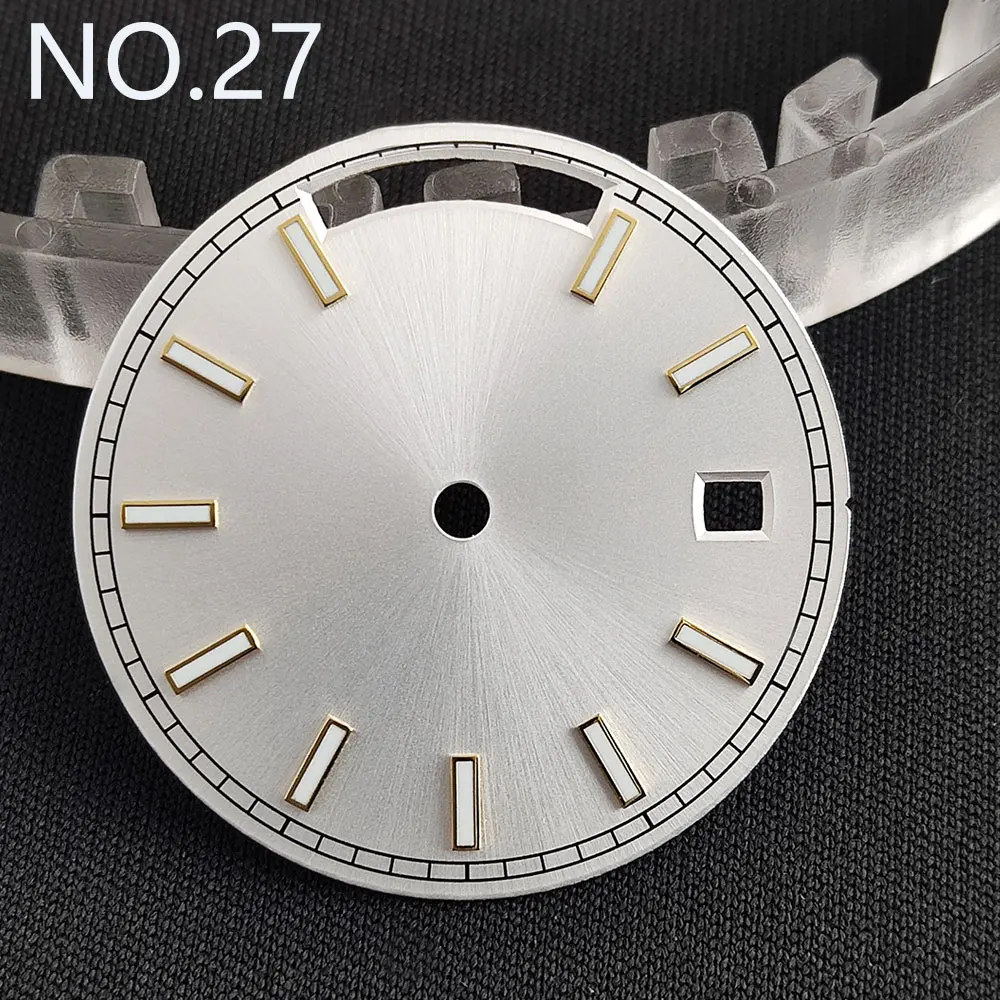 Blue Luminous 29mm Watch Dial - Sterile Mod Style
