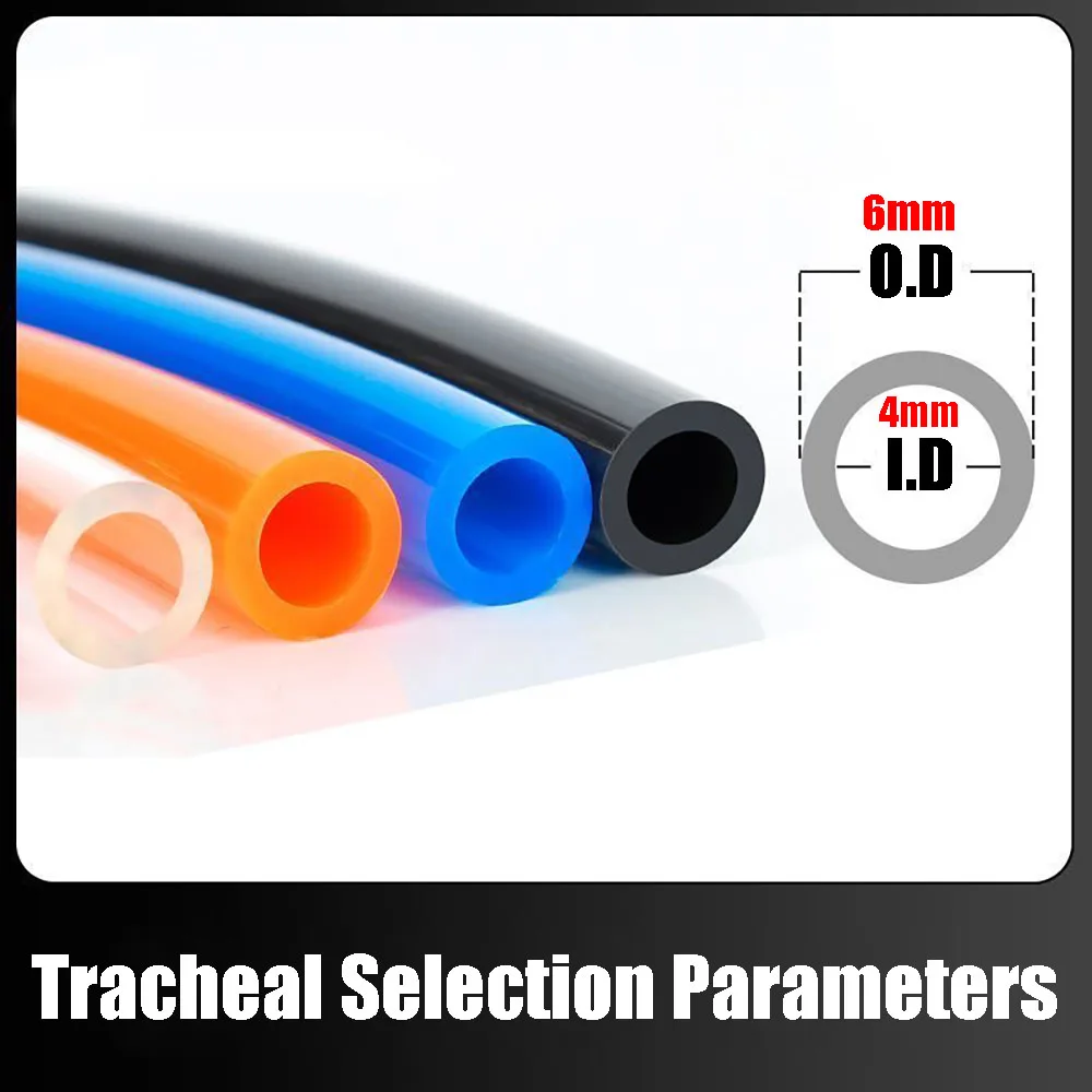 1-100M, PU Air Tube 6x4mm, Explosion-Proof High-Pressure Hose For Air Pump, Pneumatic Wire Rope For Compressor