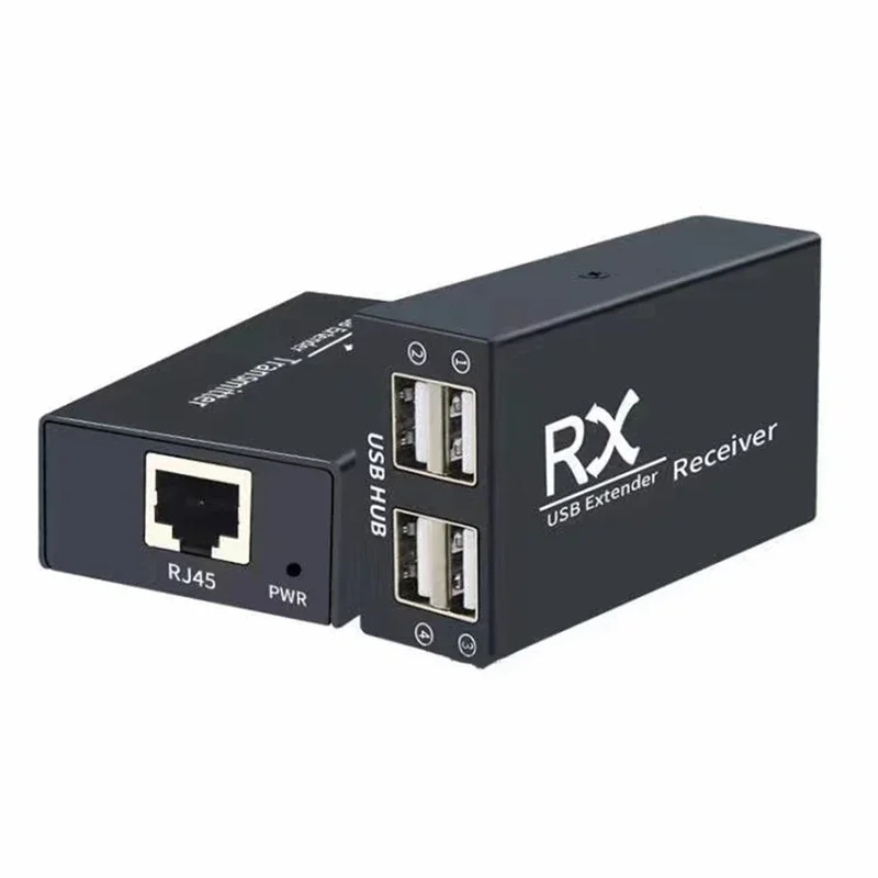 4 Ports USB 2.0 Extender Over Rj45 CAT6 Cable 120M 4 USB Hub Adapter for Laptop