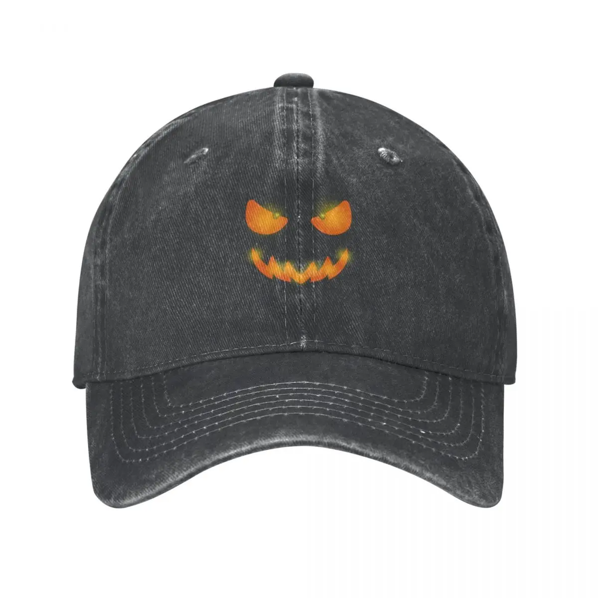 

Halloween scary evil pumpkin funny pumpkin head Cowboy Hat streetwear Anime hat Women's hat Men's