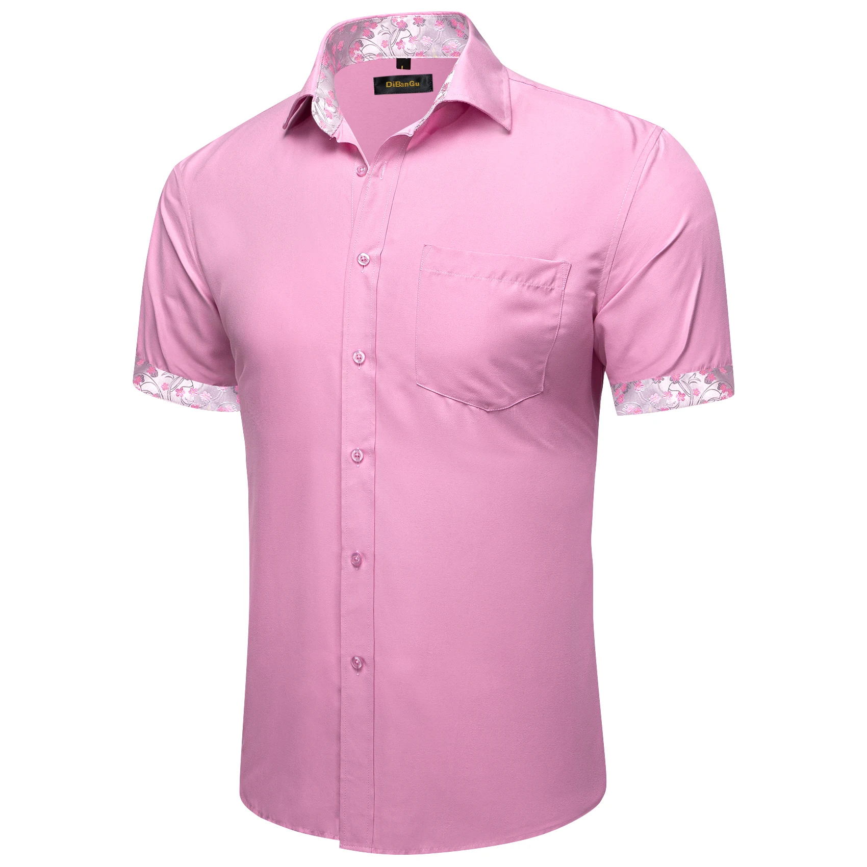 Pink Designer Shirts Men | Shirt Fashion Pink Color Men | Pink Shirt ...