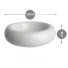 Anti-spill Water Bowls Snack Bowls Ceramic Cat Bowl High Appearance Level Pet Supplies Doughnut Tableware Dudu Cat Food Bowls 6