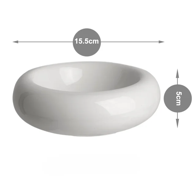 Anti-spill Water Bowls Snack Bowls Ceramic Cat Bowl High Appearance Level Pet Supplies Doughnut Tableware Dudu Cat Food Bowls 6