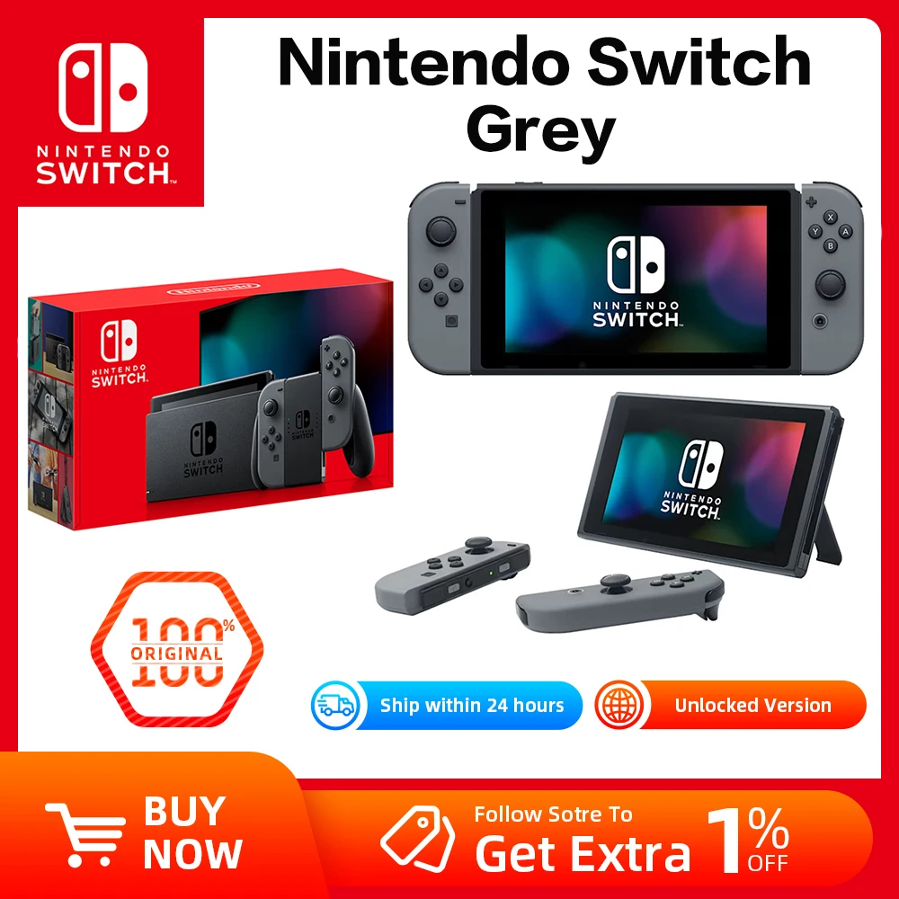 Switch Grey Red Blue Joy-Con 6.2 Inch LCD Touch Screen 32GB Storage TV Desktop Palm Mode Handheld Game Players _ - AliExpress Mobile