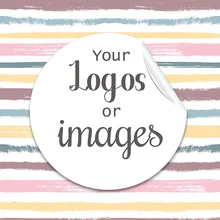  3.5/4.5/6cm Custom Sticker and Customized Logos Wedding Birthday Baptism Stickers Design Your Own Stickers Personalize Stickers 