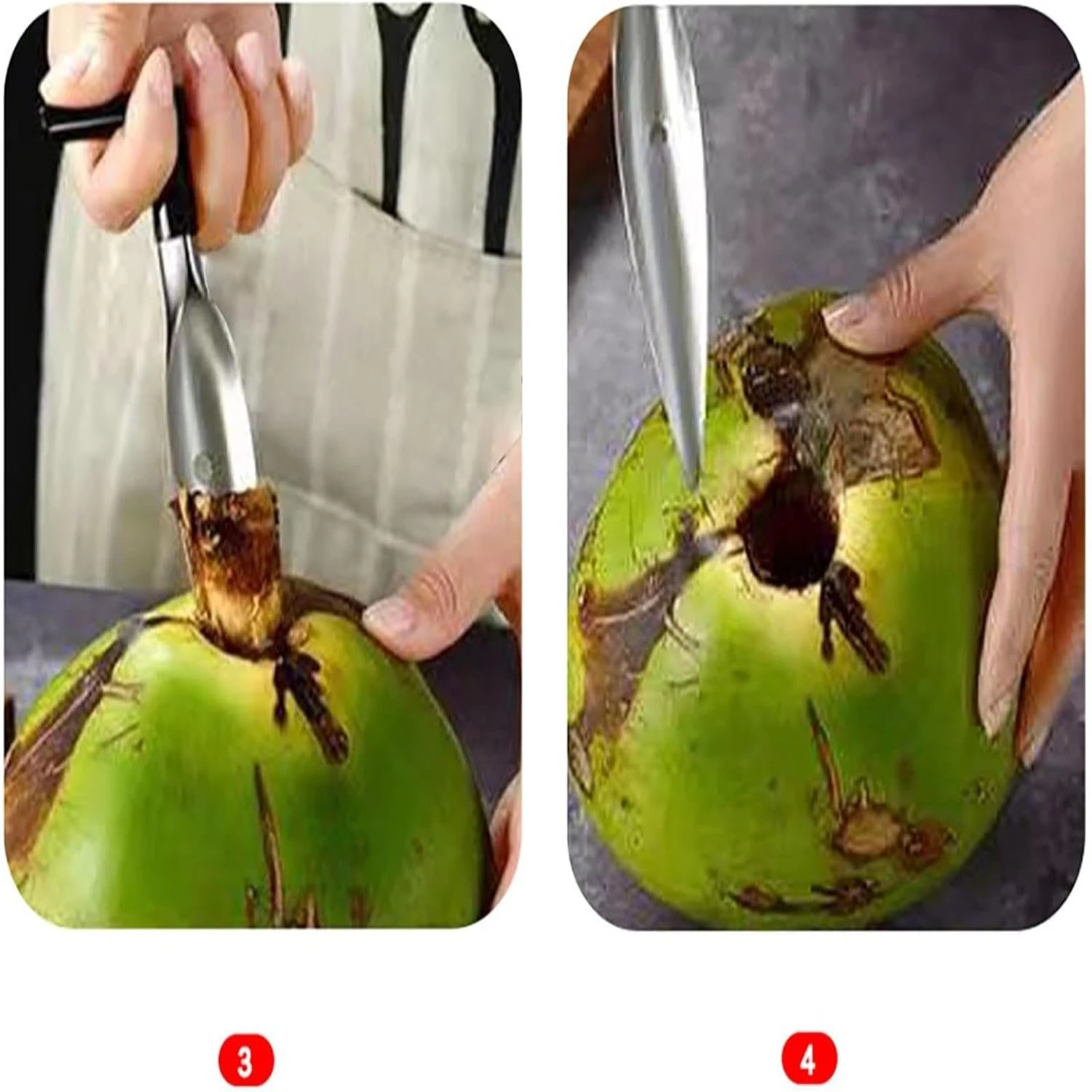 Stainless Steel Meat Scraper with Wooden Handle-Meat Removal Tool