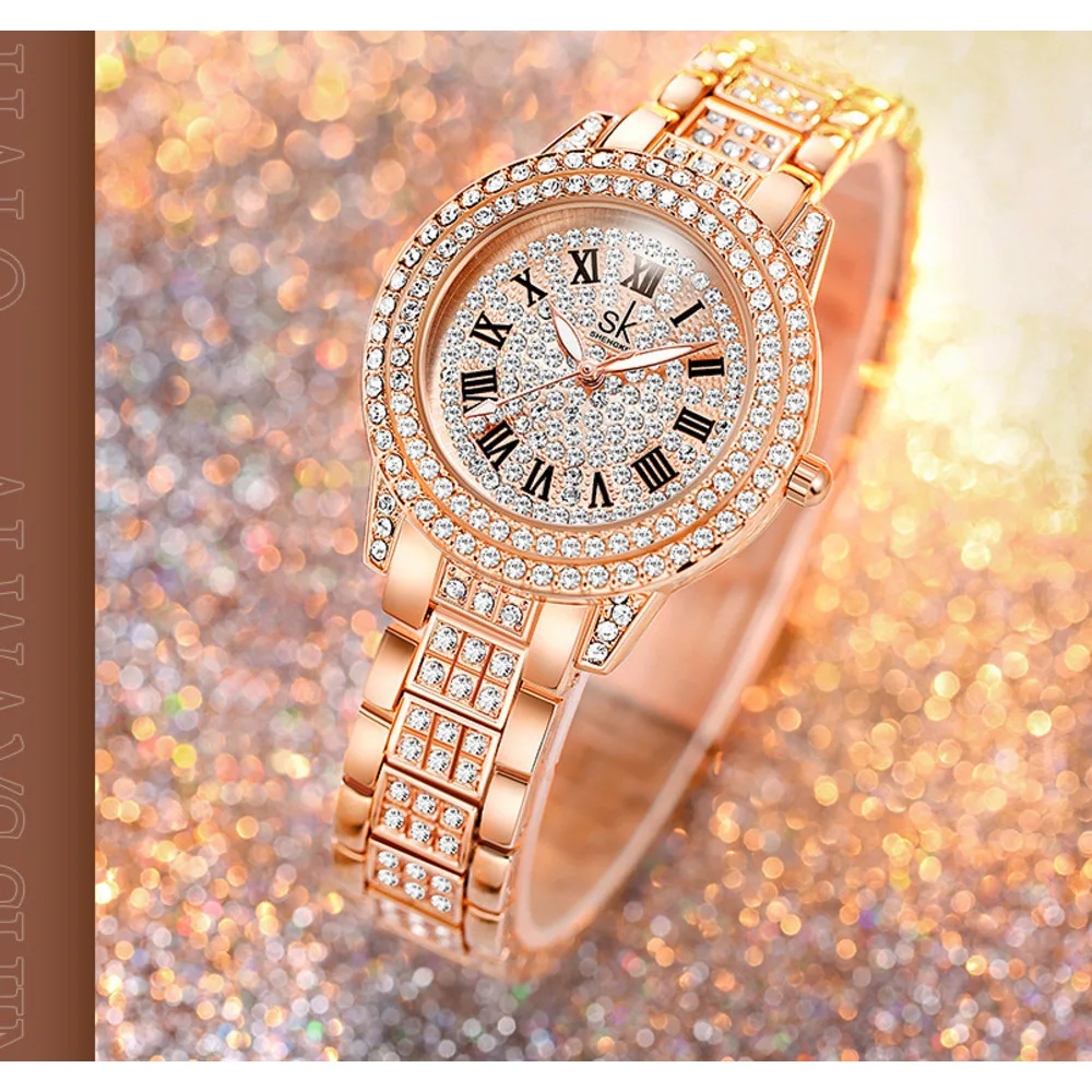 Nuevo superventas, reloj SK para mujer, moda femenina, diamantes de lujo, elegante reloj de negocios, reloj elegante y versátil para hombre_voghion.com