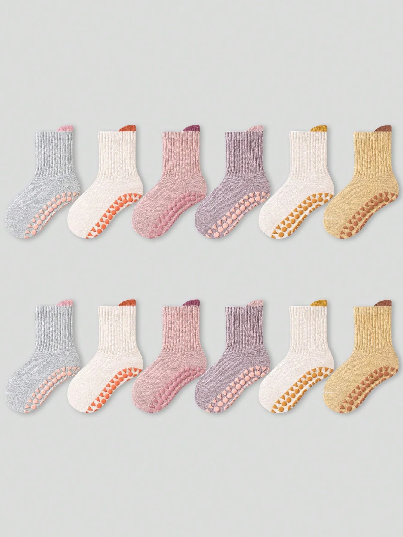 6 Pairs Baby Floor Socks Anti-Slip Glue Loose Mouth Cartoon Soft Bottom Indoor Girls Kids kids socks cartoon socks baby socks girls socks