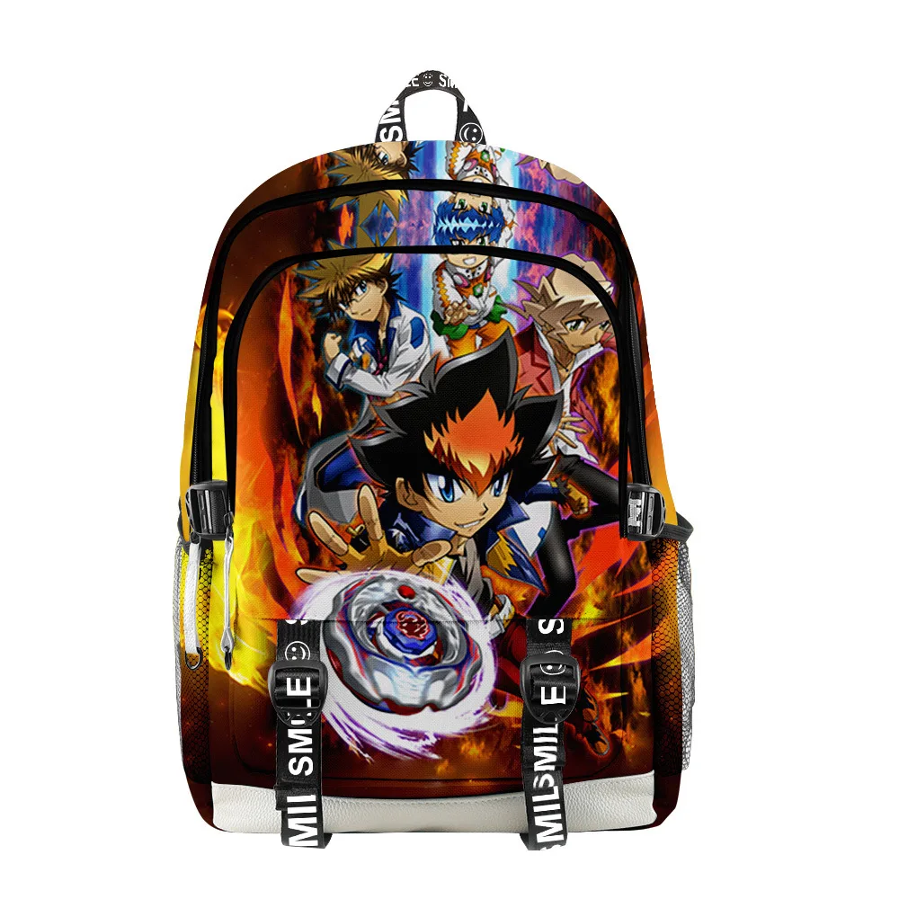 

Классические школьные ранцы Beyblade Burst Evolution для студентов, Водонепроницаемые многофункциональные дорожные рюкзаки из ткани Оксфорд с 3D принтом для ноутбука