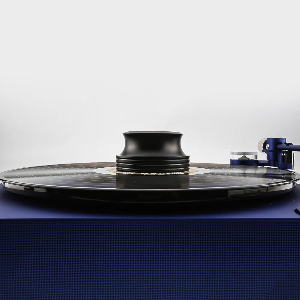 Alumínio Heavy Record Clamp Estabilizador de Peso Turntables Hifi Audio Vinil lp Disco Preto 400g - Image 2