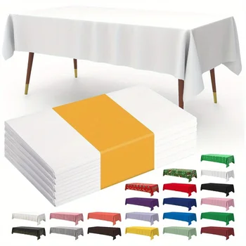Tovaglia usa e getta per tavolo rettangolare tovaglia decorativa in plastica per feste picnic campeggio impermeabile antimacchia 1
