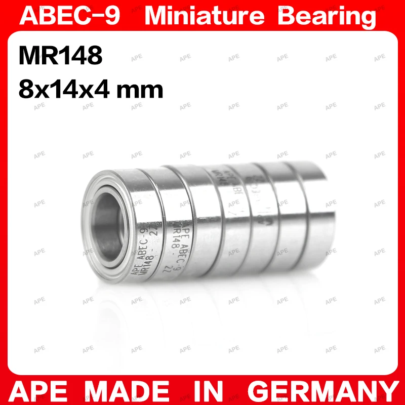10-50pcs APE ABEC-9 베어링 MR148 MR148ZZ 8x14x4mm L-1480 MR148-2RS L-1480ZZ Z -2Z 2RS 소형 정밀 볼 베어링