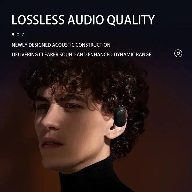 KY2 Single Wireless Earphones Air Conduction OWS Headphone HiFi Ear-Hook Music Sports Noise Cancel Headset For All Smartphones 6