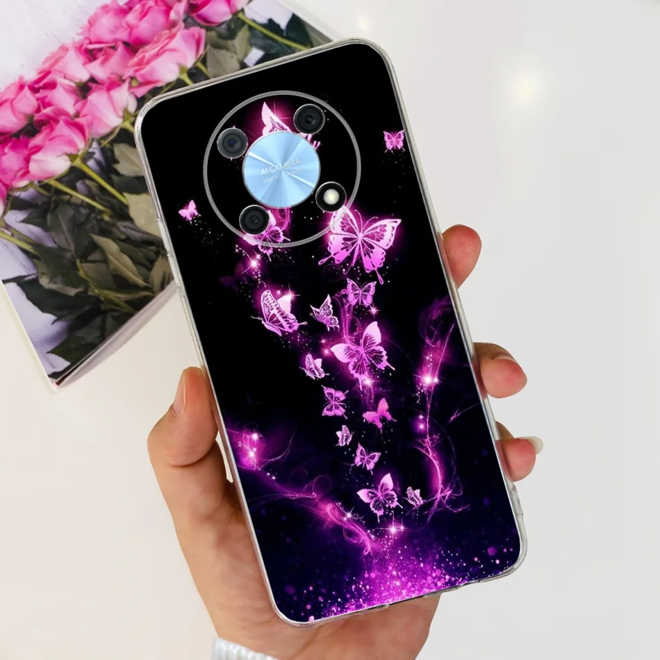 Elegant Printing Soft Silicone Clear TPU Slim Phone Case