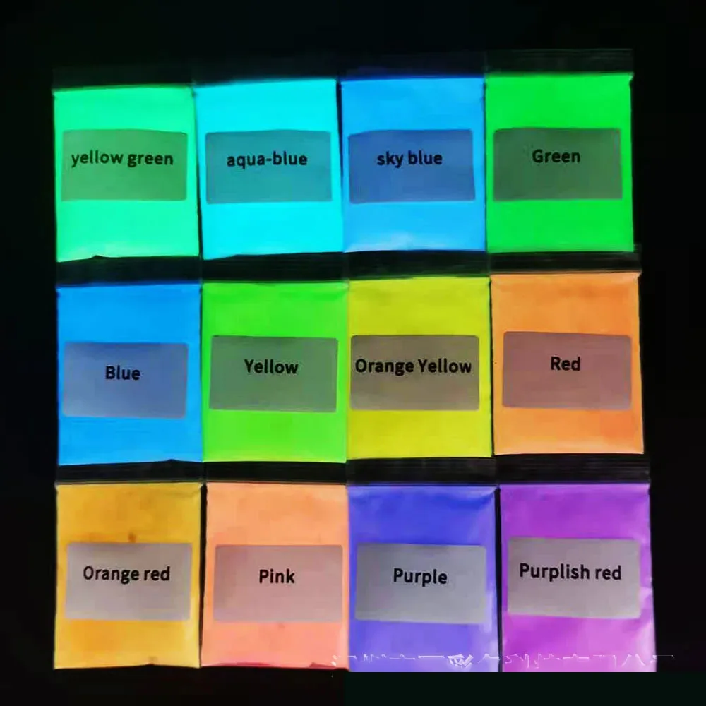 Nail Powder Set 120g Luminescent Phosphor Glitter