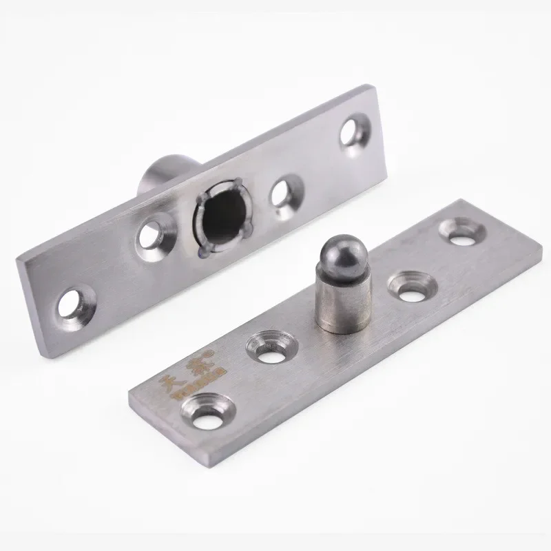Stainless Steel Hinges Door Hinges Central and Offset-Axes Rotating Hinge 360 Degree Door Pivot Hinge Concealing Up Down Shaft Wooden Doors