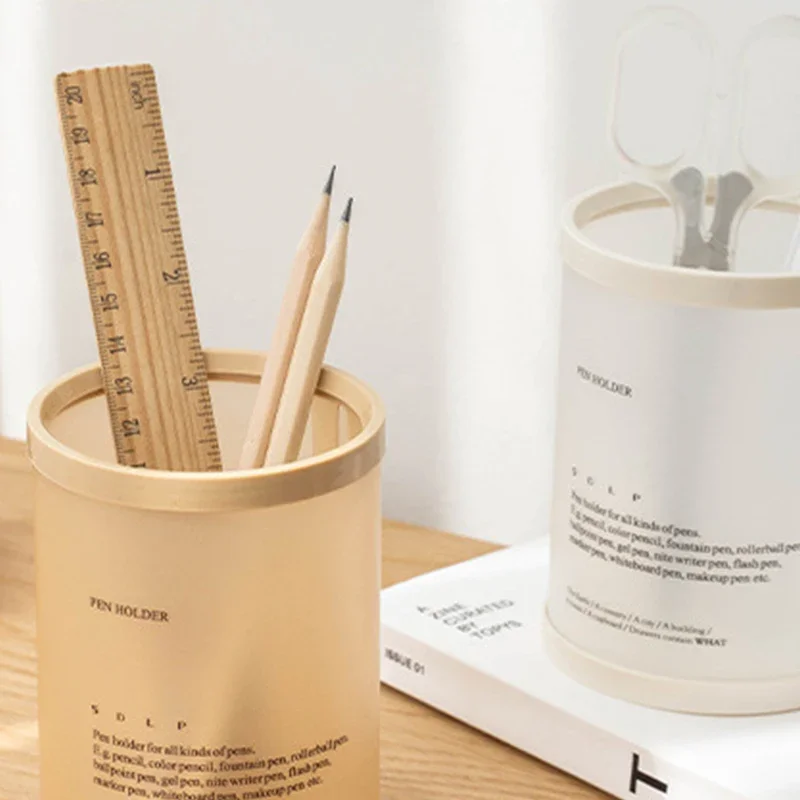 Cylindrical Detachable Desktop Pen Holder Organizer Office Accessories Pen Stand Desk Organizer Storage Office Organization