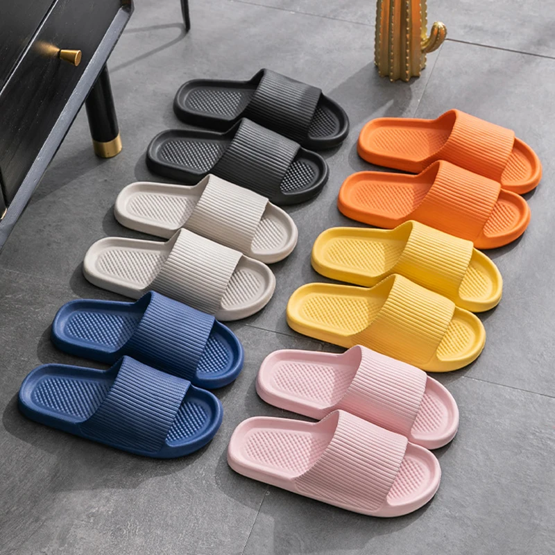 Women Platform Cloud Slippers Summer Beach Eva Soft Sole Slide Sandals Indoor Bathroom Anti-slip Shoes beach slippers women slippers women sandals