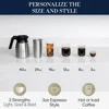 TrueBrew Drip Coffee Maker, Built in Grinder, Single Serve, 8 oz to 24 oz with 40 oz Carafe, Hot or Iced Coffee, Stainless 5