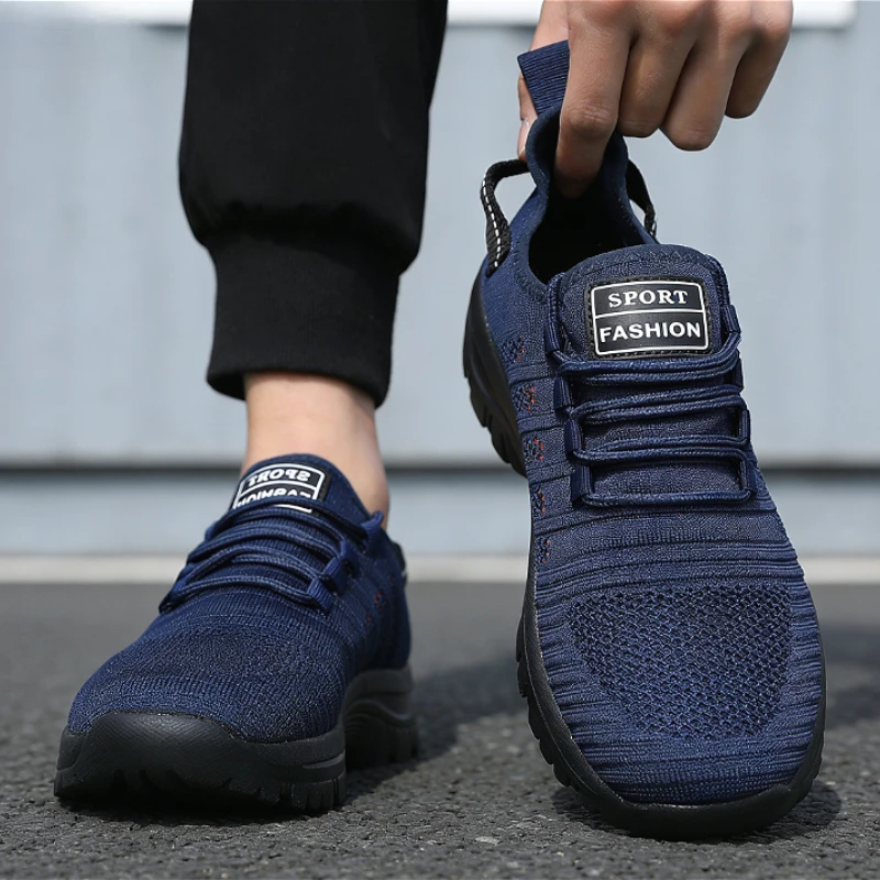 Running Shoes Men Breathable Mesh Light Casual Sneakers Versatile Non Slip Lace Up Shoe Multi Activity Affordable Free Shipping
