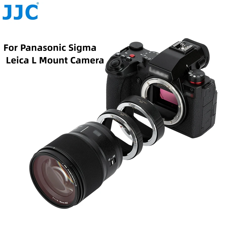 Jjc-auto Focus Tubo de Extensão Automática Anel Adaptador de Lente Eletrônico para Câmera Panasonic Leica Sigma l Mount 11 mm 16 mm
