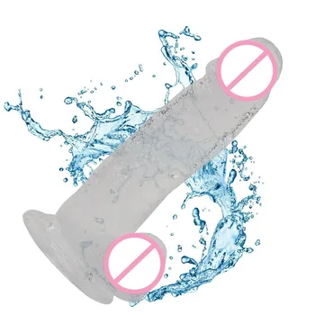 Giant Long Jelly Dildo Penis Realistico Adult Hieha Sex Toy Women Gay Rubber Dick Unisex Gode Dildo with Suction Cup Phallus 3