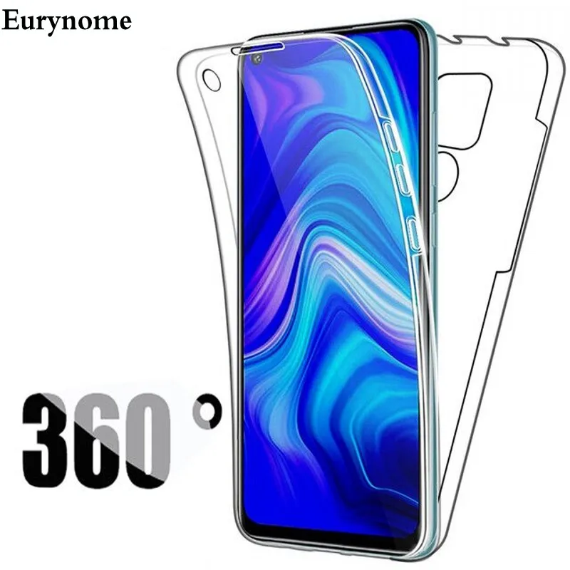 360 Shockproof Clear Case with Double PC PET Front and Back Cover