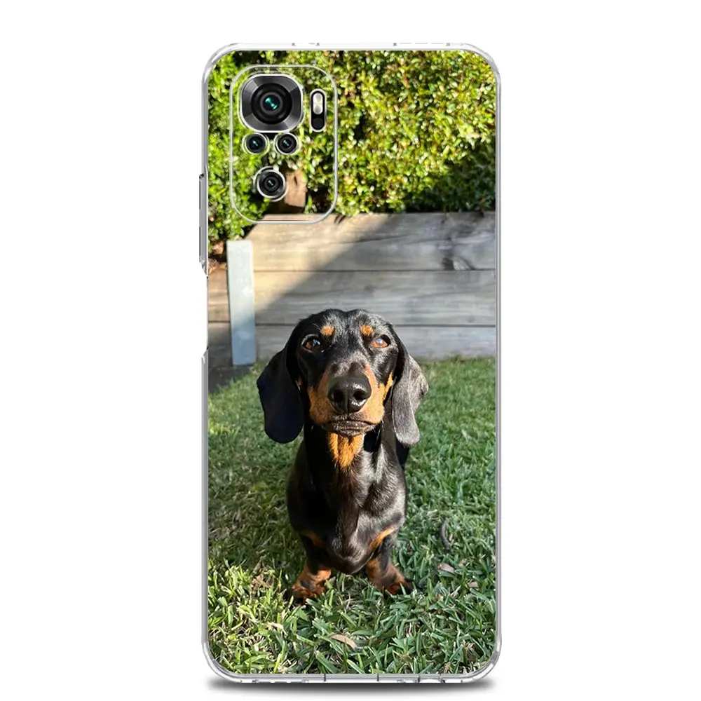 Dachshund Silhouette Dog Design Phone Case Cover