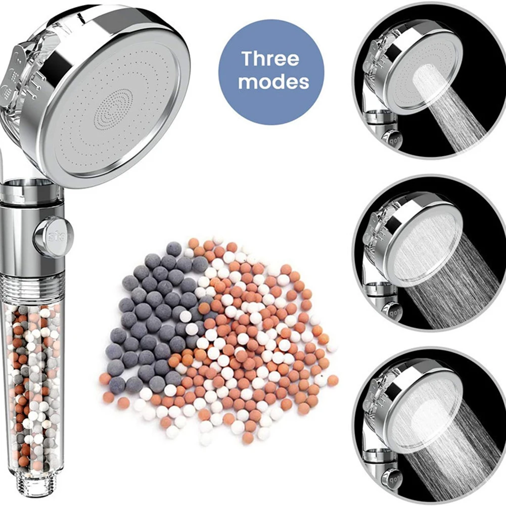 Shower Head with Filter Ionic Shower Head Water Saving Pressure Increasing For Remove Chlorine shower head hose