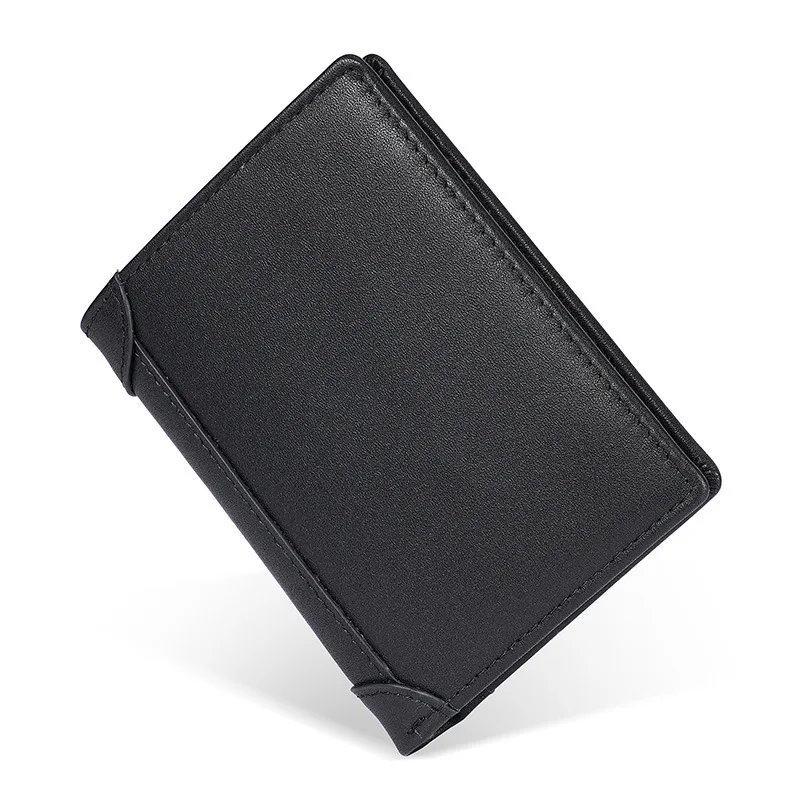 Retro Oil Wax Leather Men's Wallet RFID Blocking Long Cowhide Purse