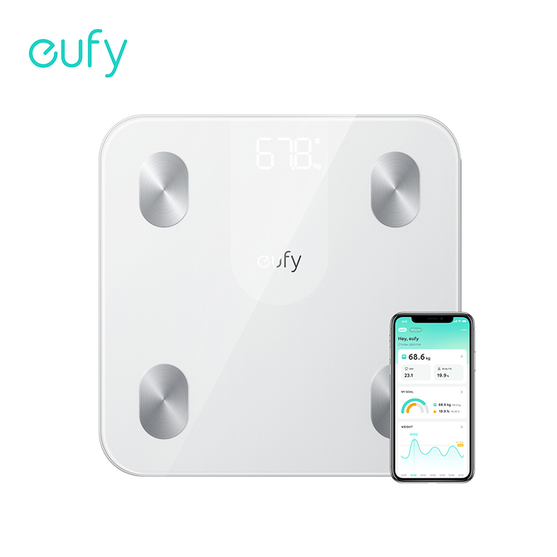 eufy Scales for Body Weight Digital Bathroom Scales with Bluetooth Body Fat Scale 12 Measurements Weight/Body Fat/BMI