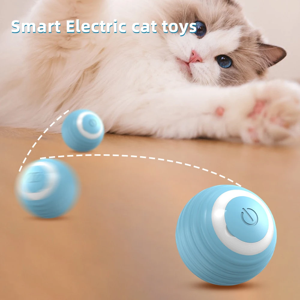 

Интерактивный мяч для кошек, умные игрушки для домашних животных, электронные аксессуары для домашних животных, автоматический вращающийся волшебный мяч, Аксессуары для кошек