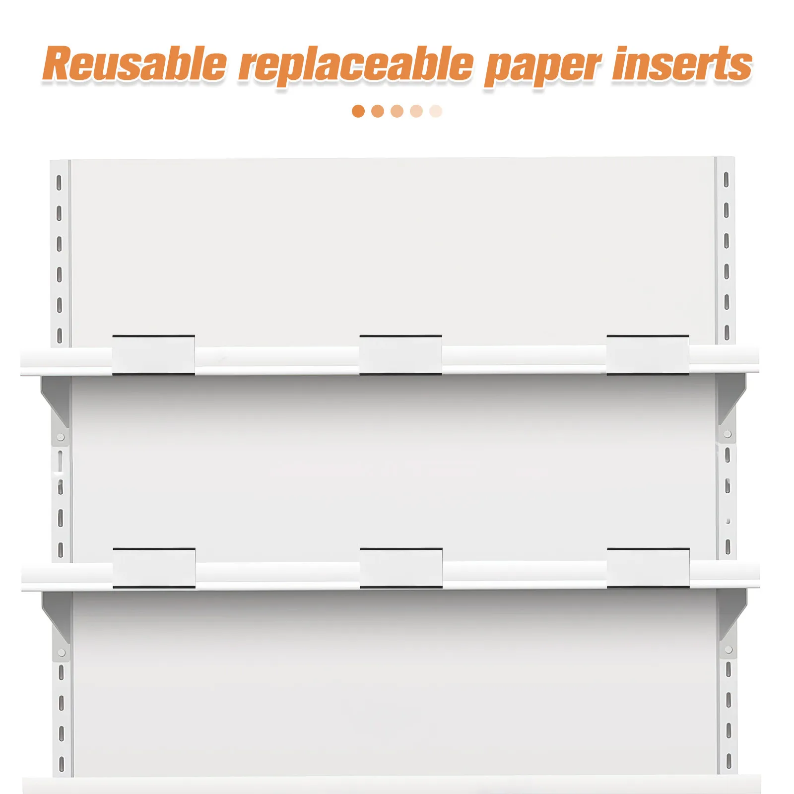 10 세트 자기 라벨 홀더 선반 파일 캐비닛 냉장고 이름표 자기 가격표용 투명 플라스틱 카드 삽입물