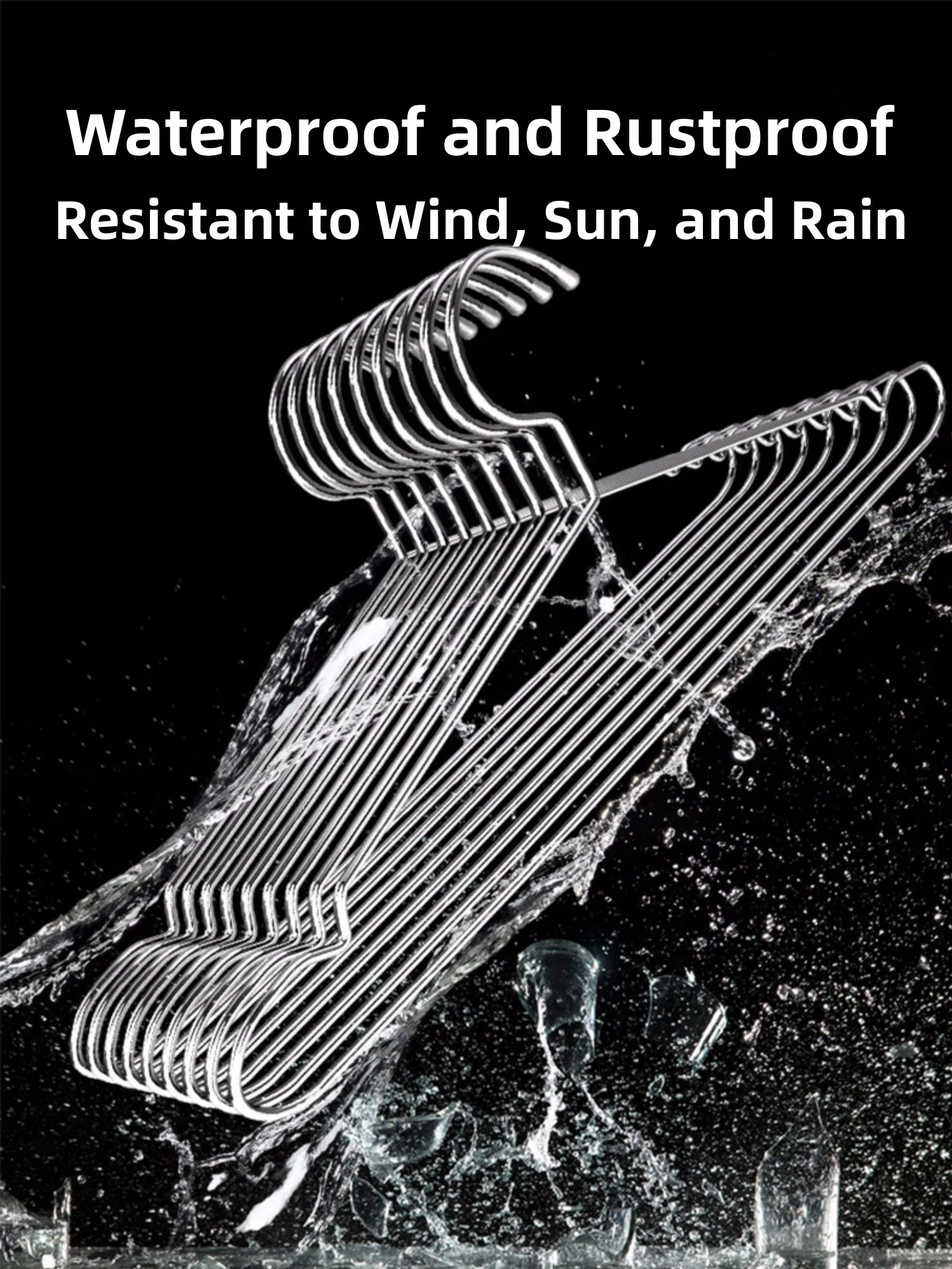 Stainl Steel Clothes Hanger Thiened Home Use Clothes Drng Ra  Heavy Du Clothesline Holder Metal Hanger