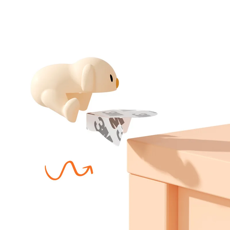 New Cartoon Animal Dog Silicone Table Corner Protector Safety for Baby Child Protection From Children Furniture Security Covers